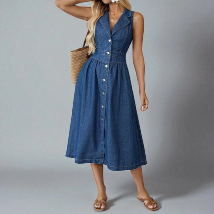 Robe Longue en Jean Fluide