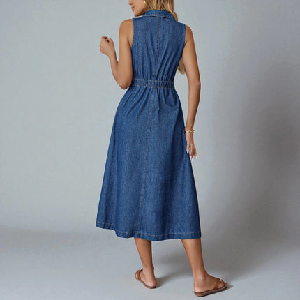 Robe Longue en Jean Fluide