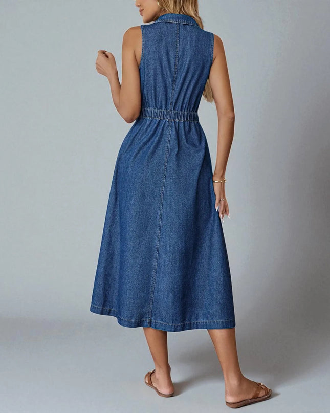 Robe Longue en Jean Fluide