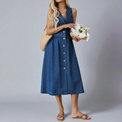 Robe Longue en Jean Fluide