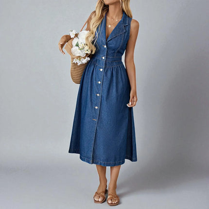 Robe Longue en Jean Fluide