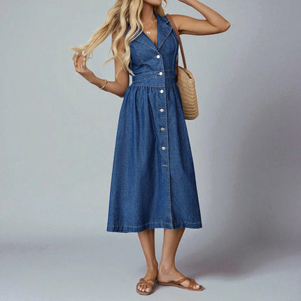 Robe Longue en Jean Fluide