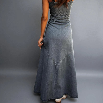 Robe Longue en Jean sans Manche