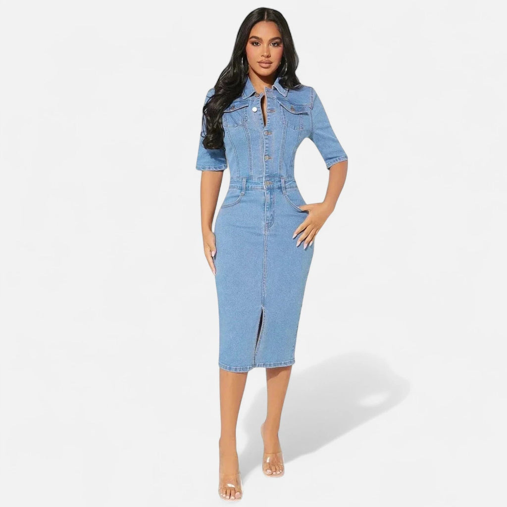 Robe en jean moderne