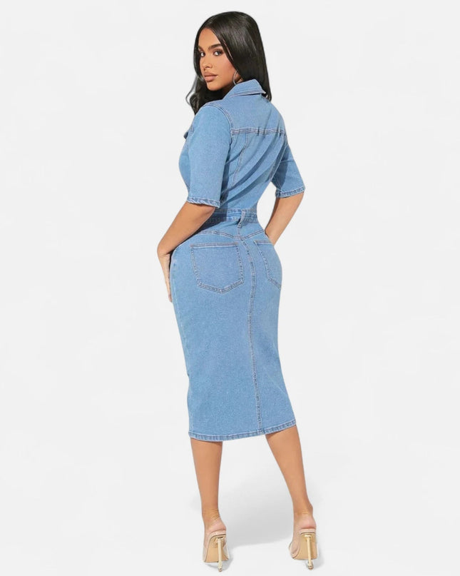 Robe en jean moderne