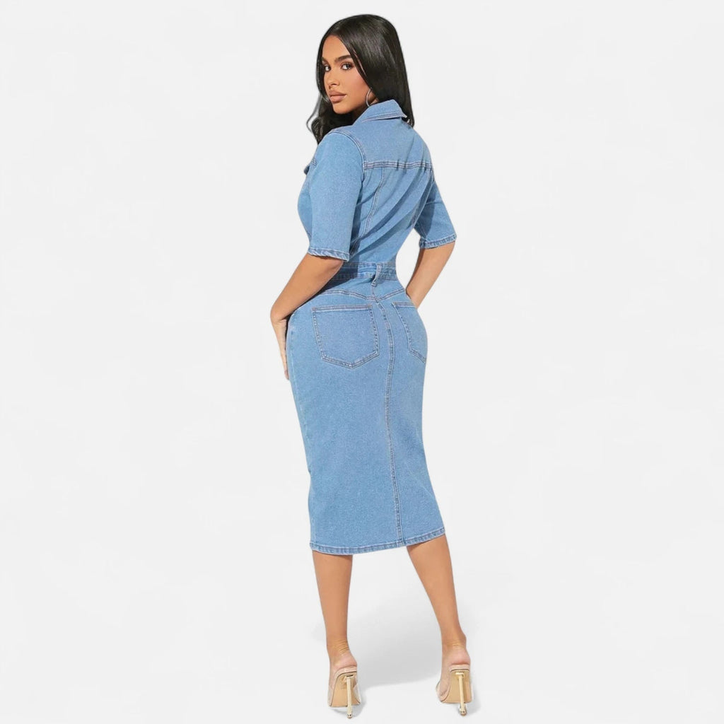 Robe en jean moderne