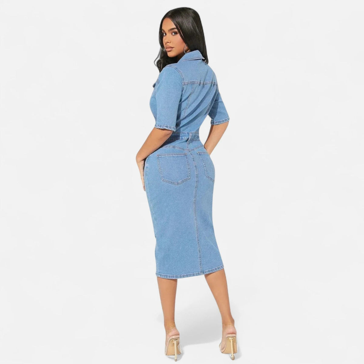 Robe en jean moderne