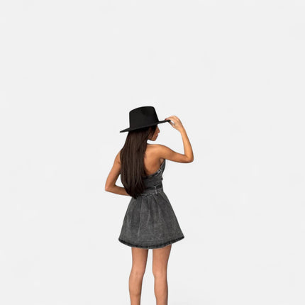 Robe portefeuille en jean