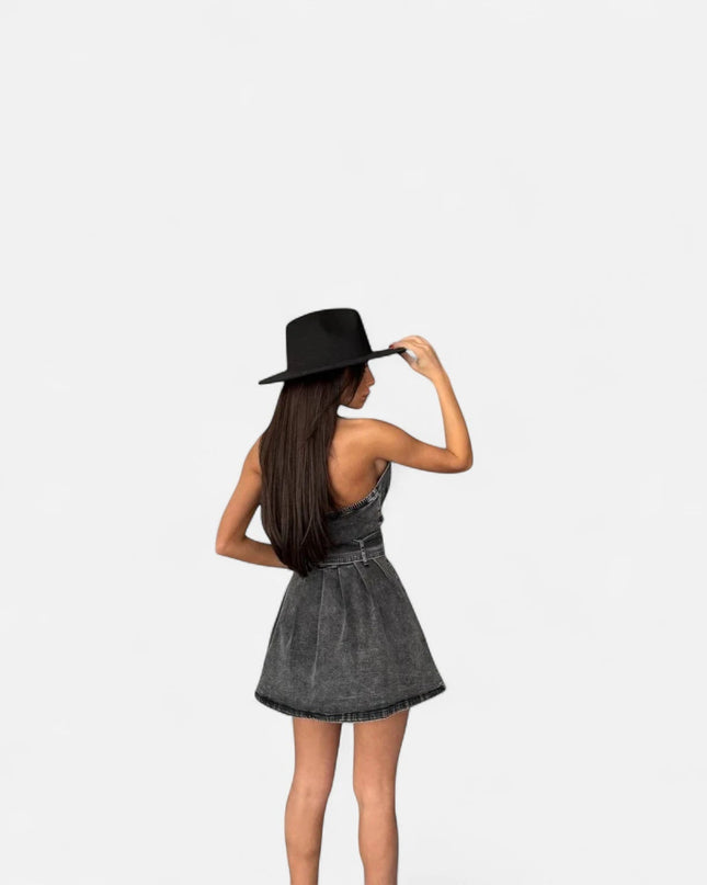 Robe portefeuille en jean