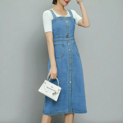Salopette Robe en Jean Femme