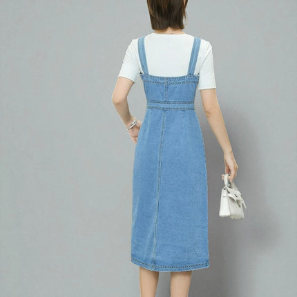 Salopette Robe en Jean Femme