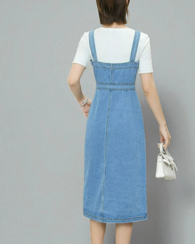 Salopette Robe en Jean Femme