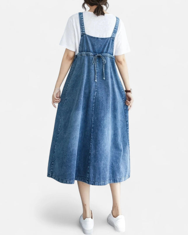 Robe salopette jean grossesse