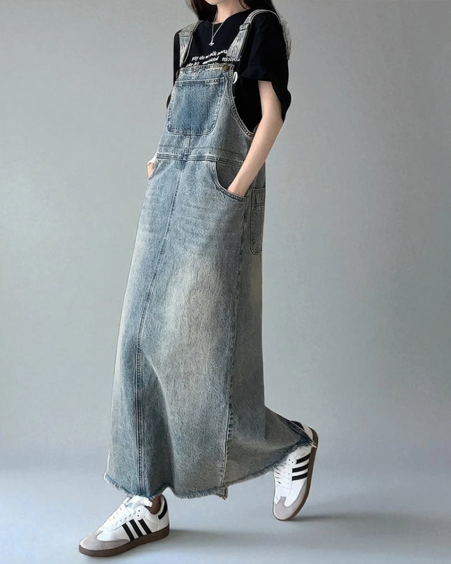 Robe Salopette Jean Longue