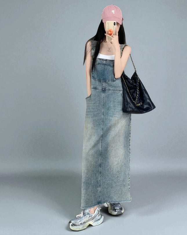 Robe Salopette Jean Longue