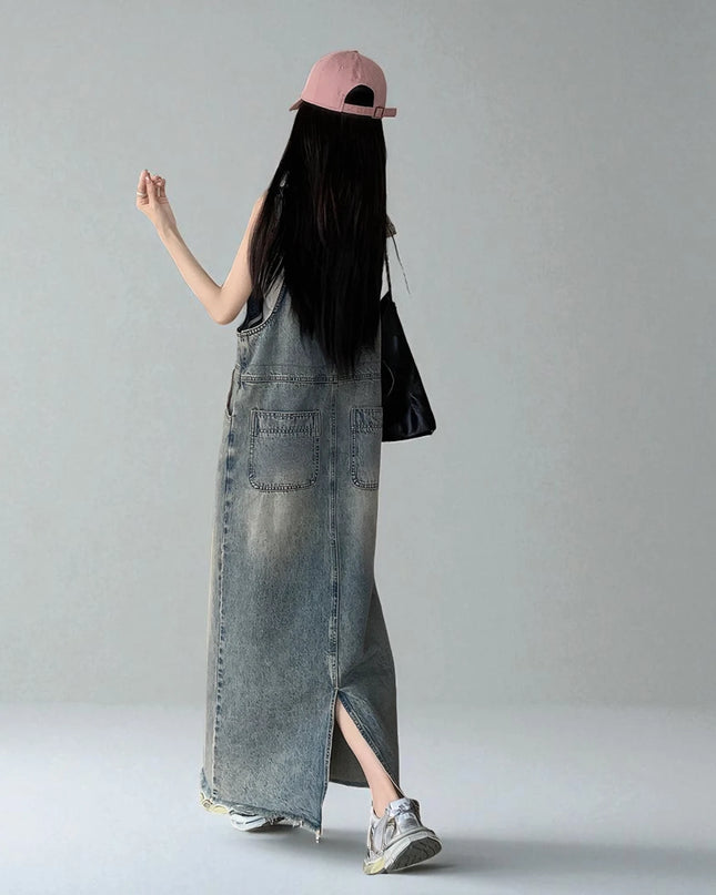 Robe Salopette Jean Longue
