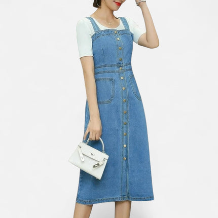 Robe tablier en jean