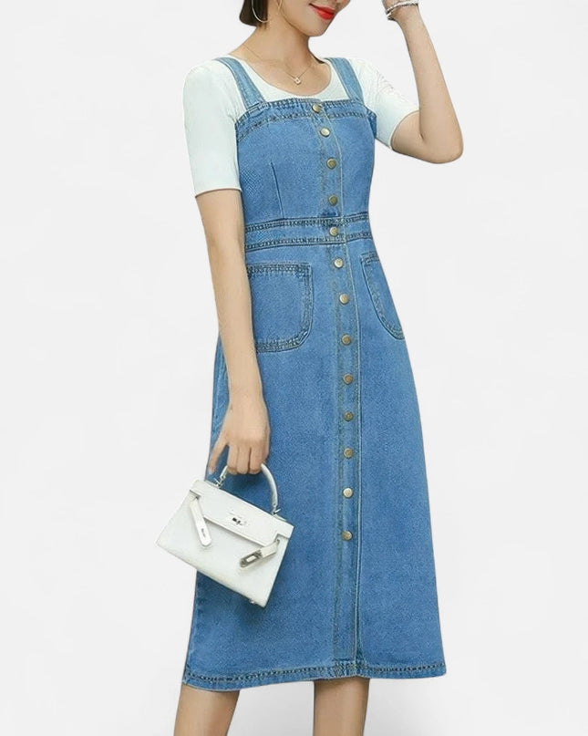 Robe tablier en jean