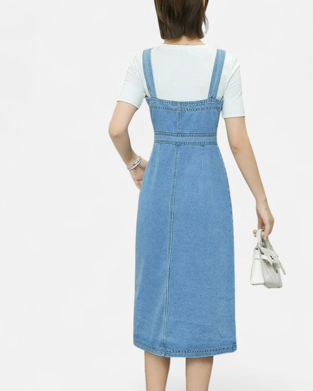 Robe tablier en jean