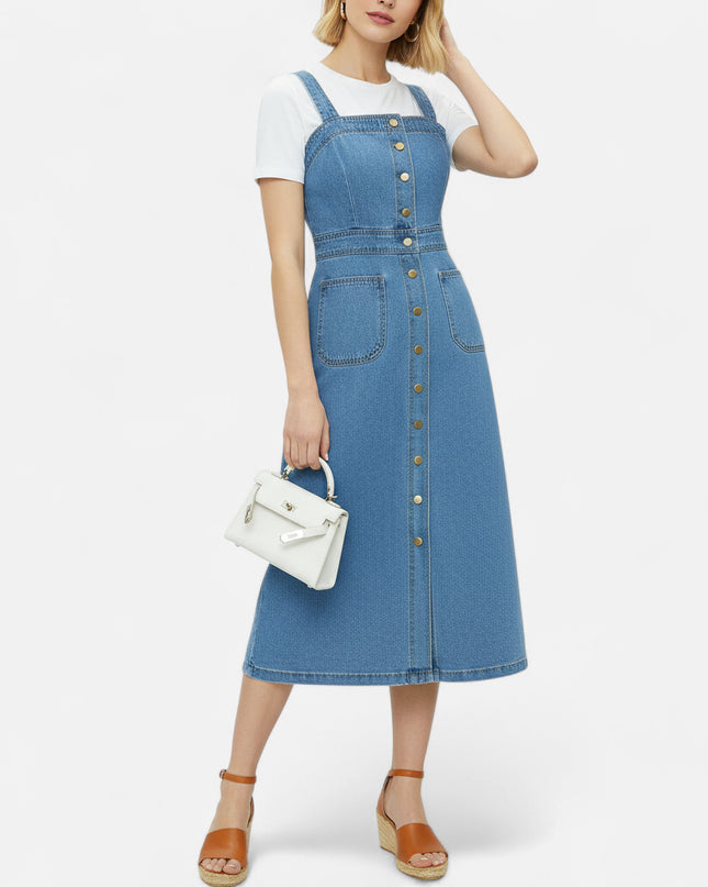 Robe tablier en jean