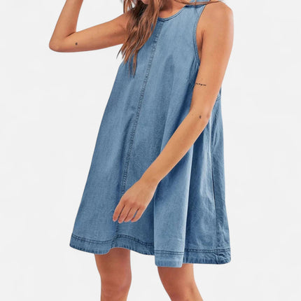 Robe trapèze en jean