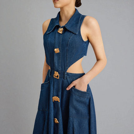 Robe en jean vintage