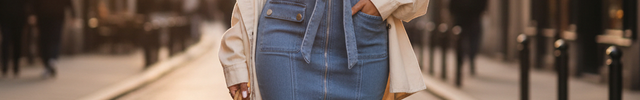Robe courte en jean bleu clair sans manches, col V, coupe ajustée, ceinture nouée et grandes poches plaquées.