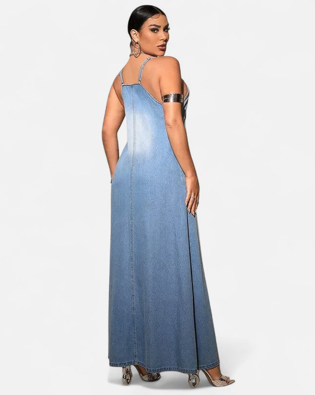 robe en jean longue grande taille