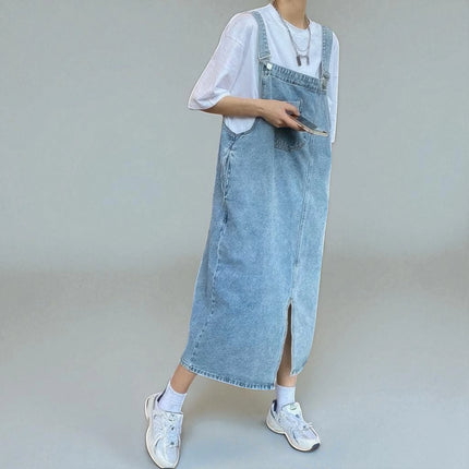 Salopette robe en jean